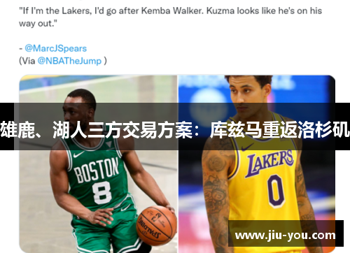 雄鹿、湖人三方交易方案：库兹马重返洛杉矶